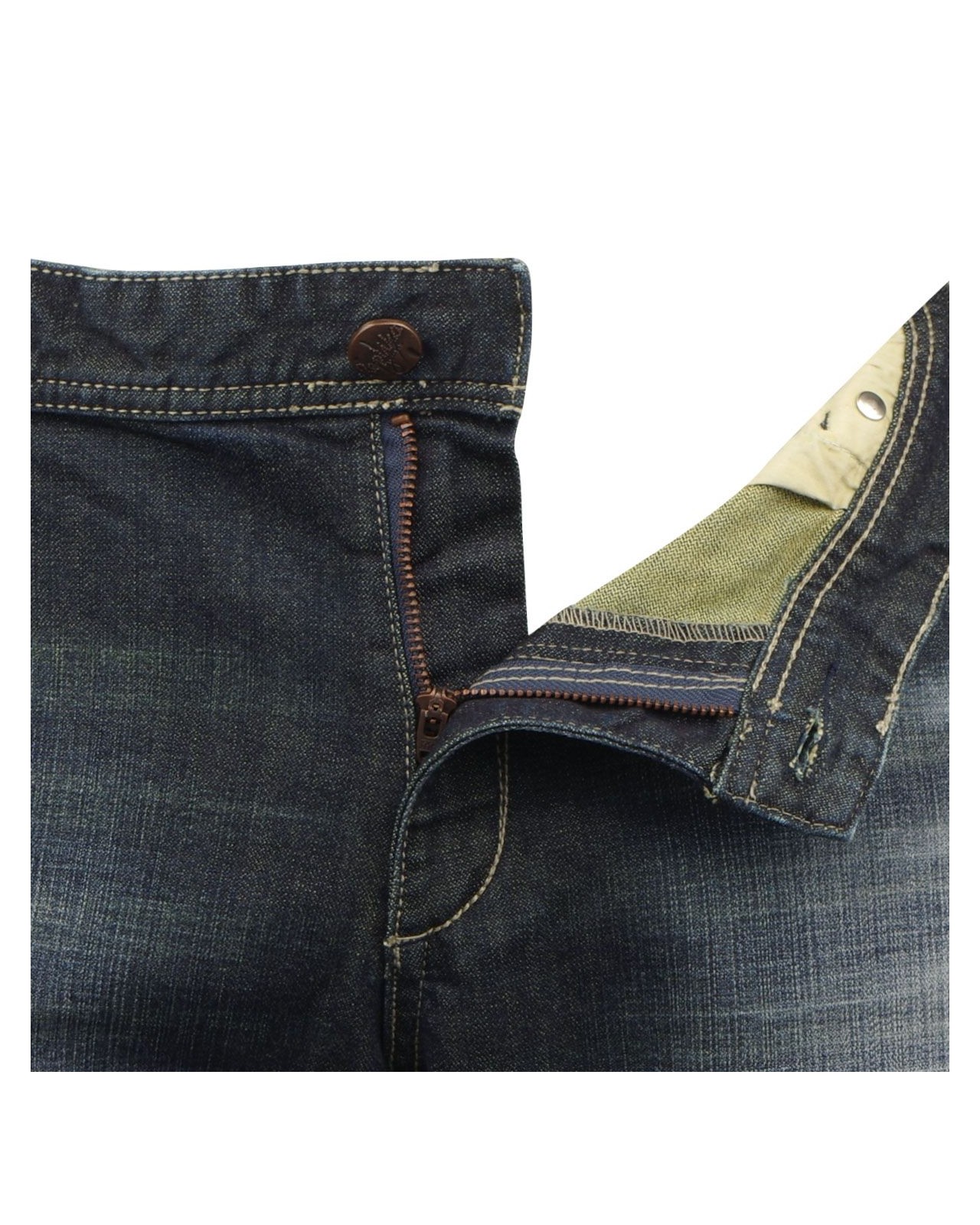Jeans bleu délavé taille basse : grande taille du 50FR (40US) au 68FR (54US)