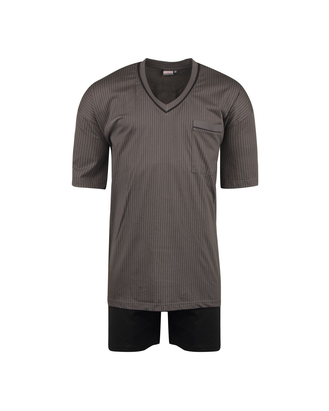 Ensemble pyjama short gris  : grande taille du 3XL au 8XL