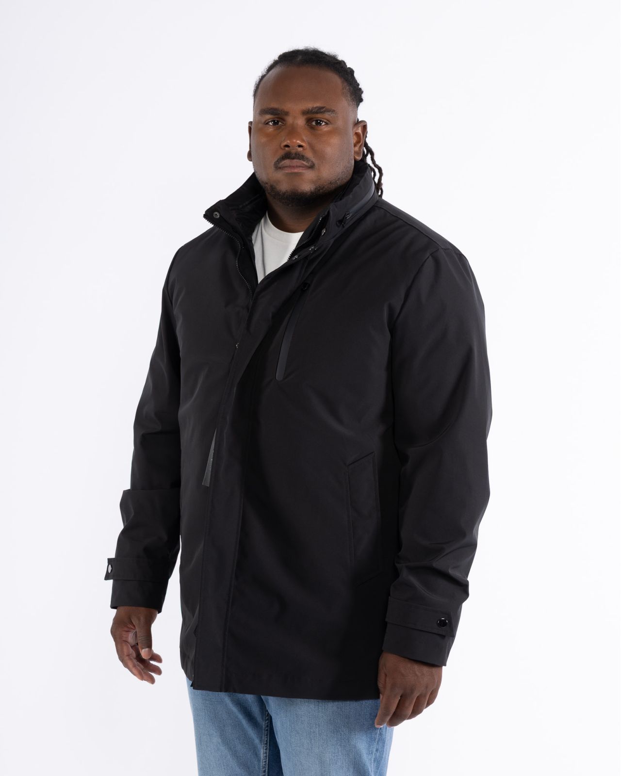 Imperméable 3 en 1 grande taille noir