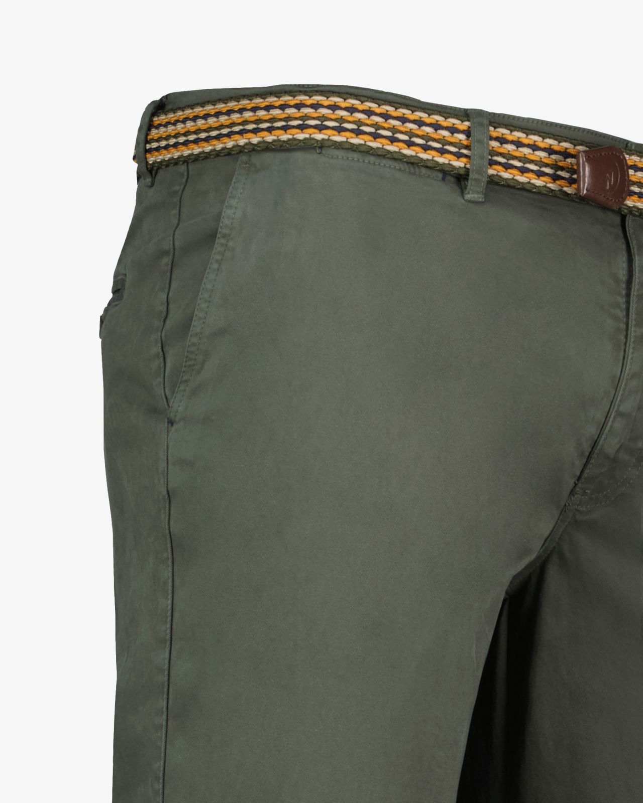 Pantalon chino avec ceinture grande taille vert tilleul