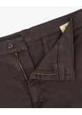 Pantalon chino avec ceinture grande taille marron