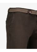 Pantalon chino avec ceinture grande taille marron
