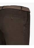 Pantalon chino avec ceinture grande taille marron
