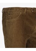 Pantalon chino grande taille en velours marron