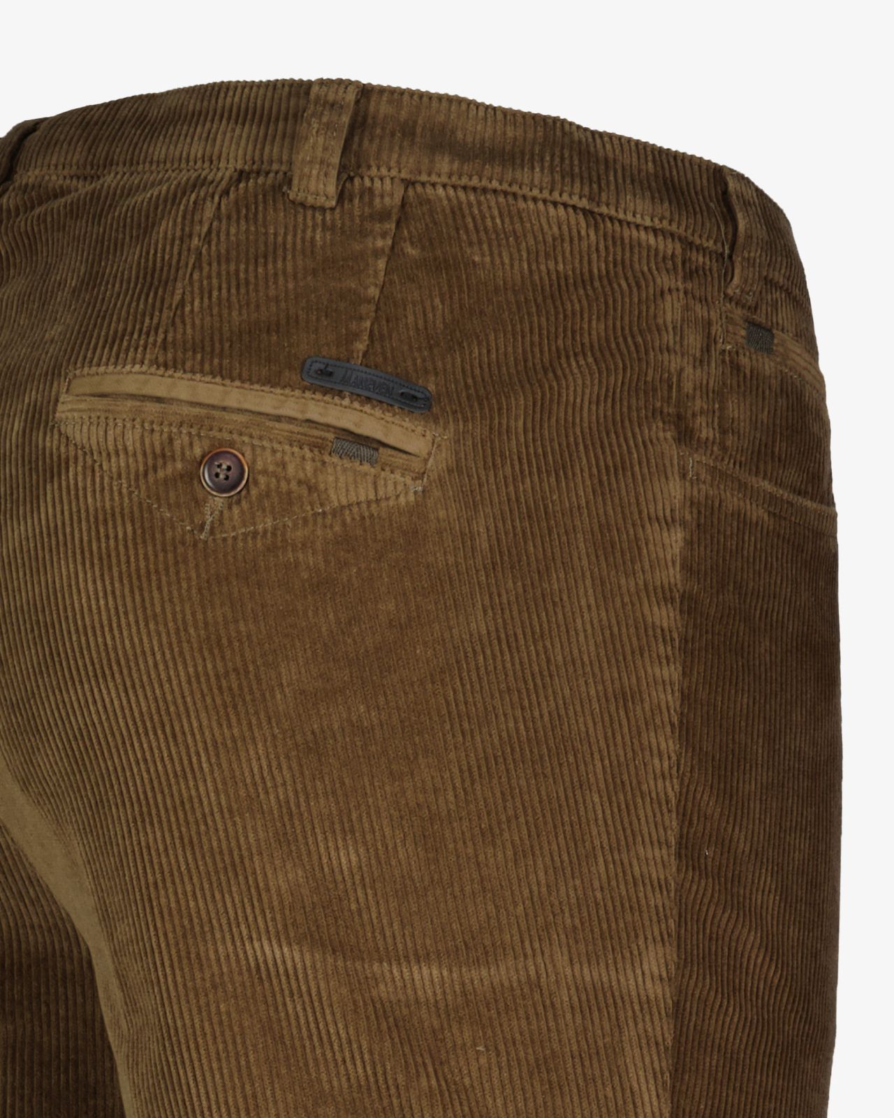 Pantalon chino grande taille en velours marron