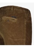 Pantalon chino grande taille en velours marron