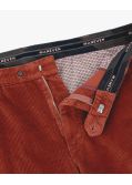 Pantalon chino grande taille en velours rouge