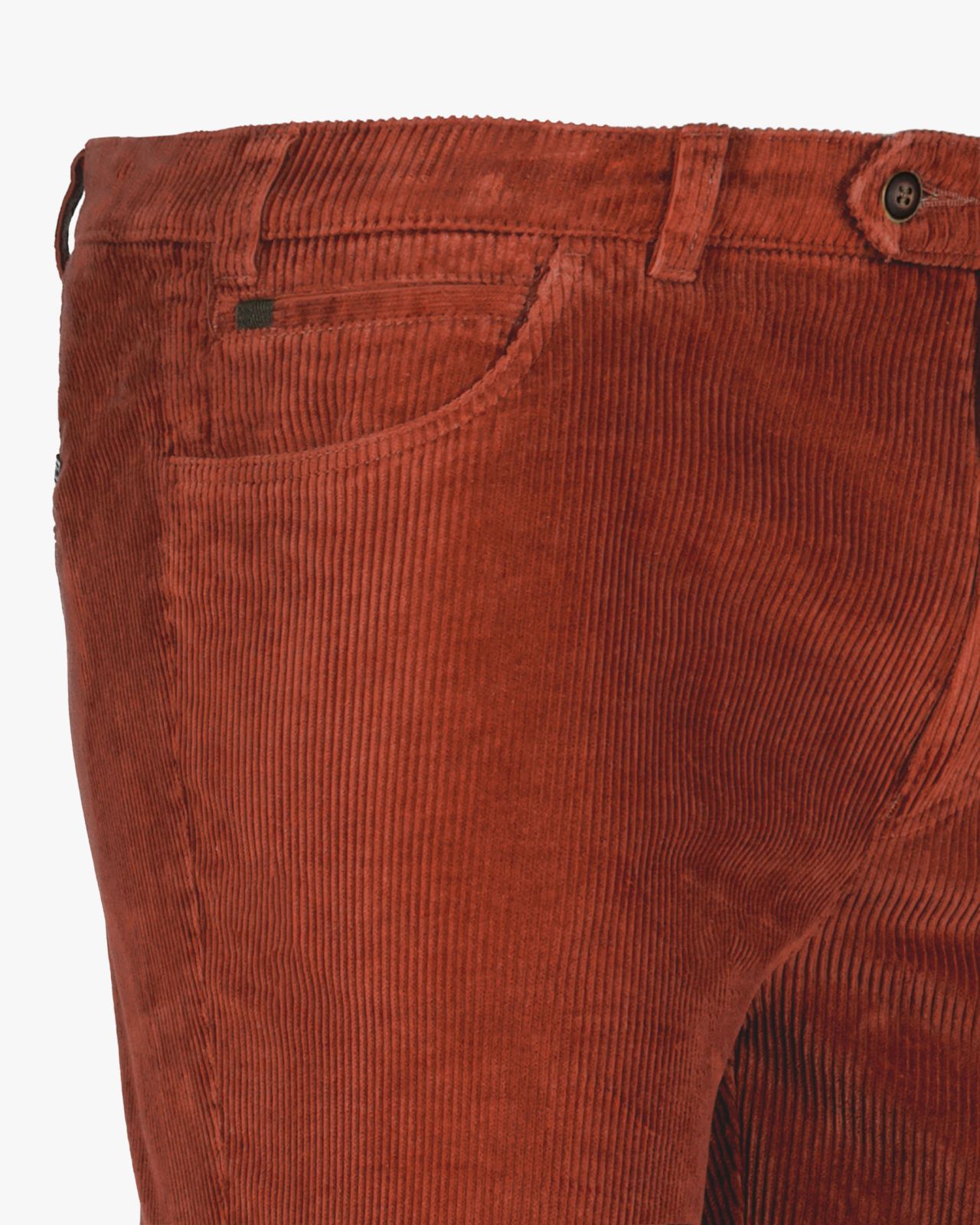 Pantalon chino grande taille en velours rouge
