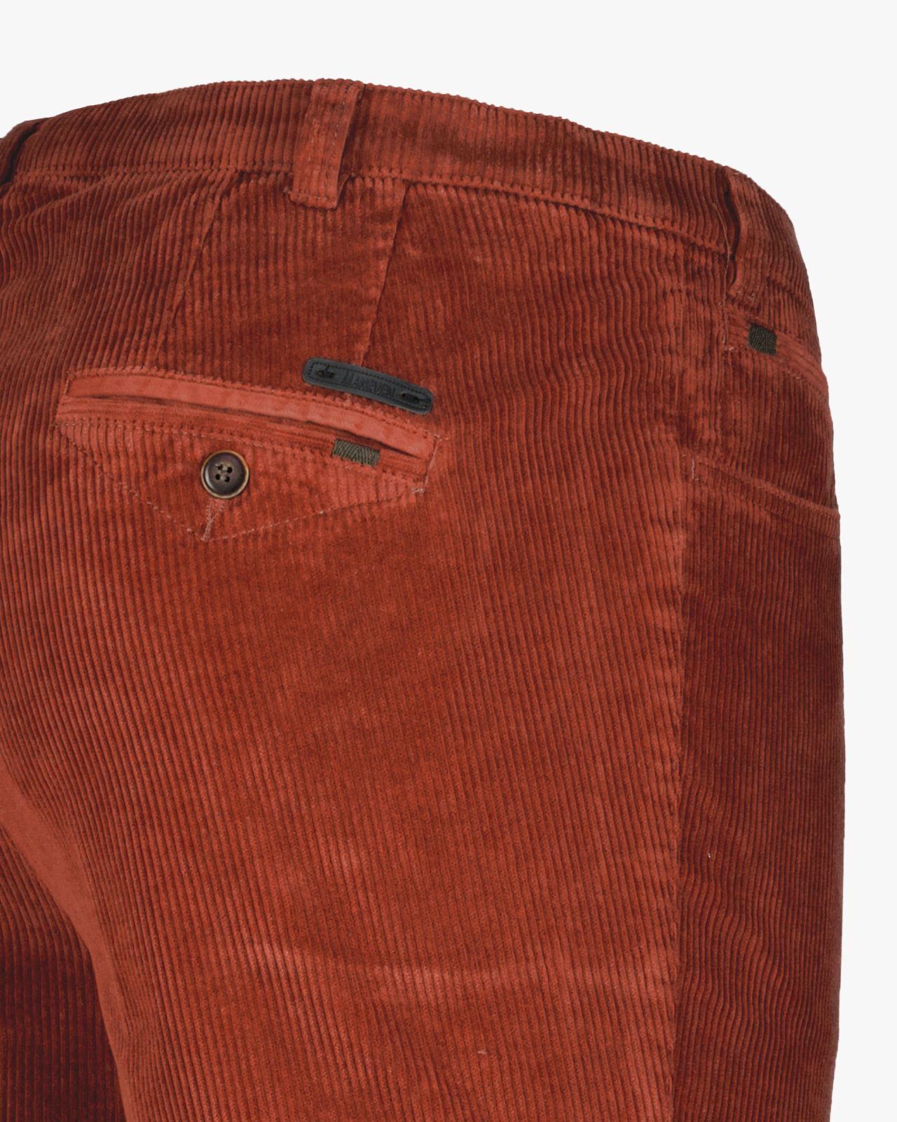Pantalon chino grande taille en velours rouge