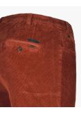 Pantalon chino grande taille en velours rouge