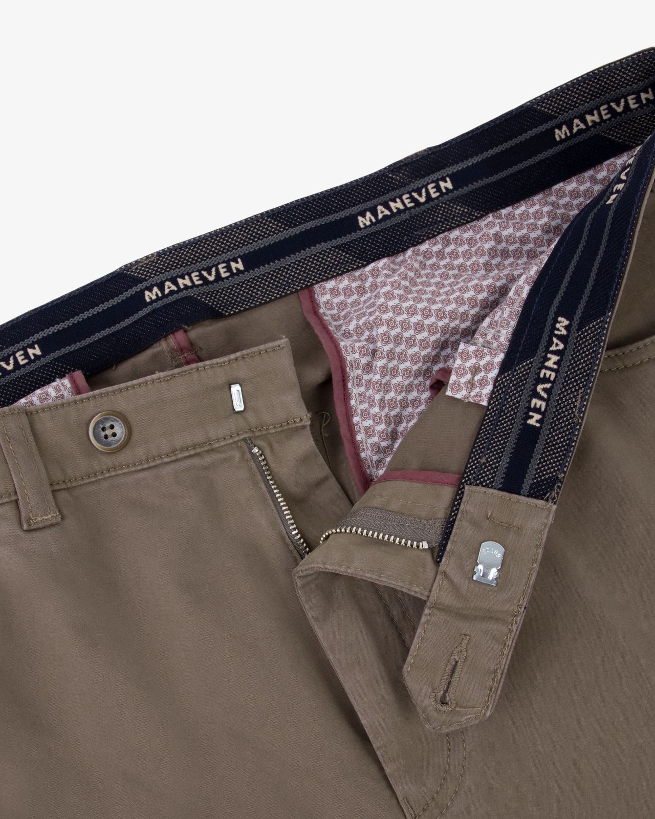 Pantalon chino grande taille twill gris