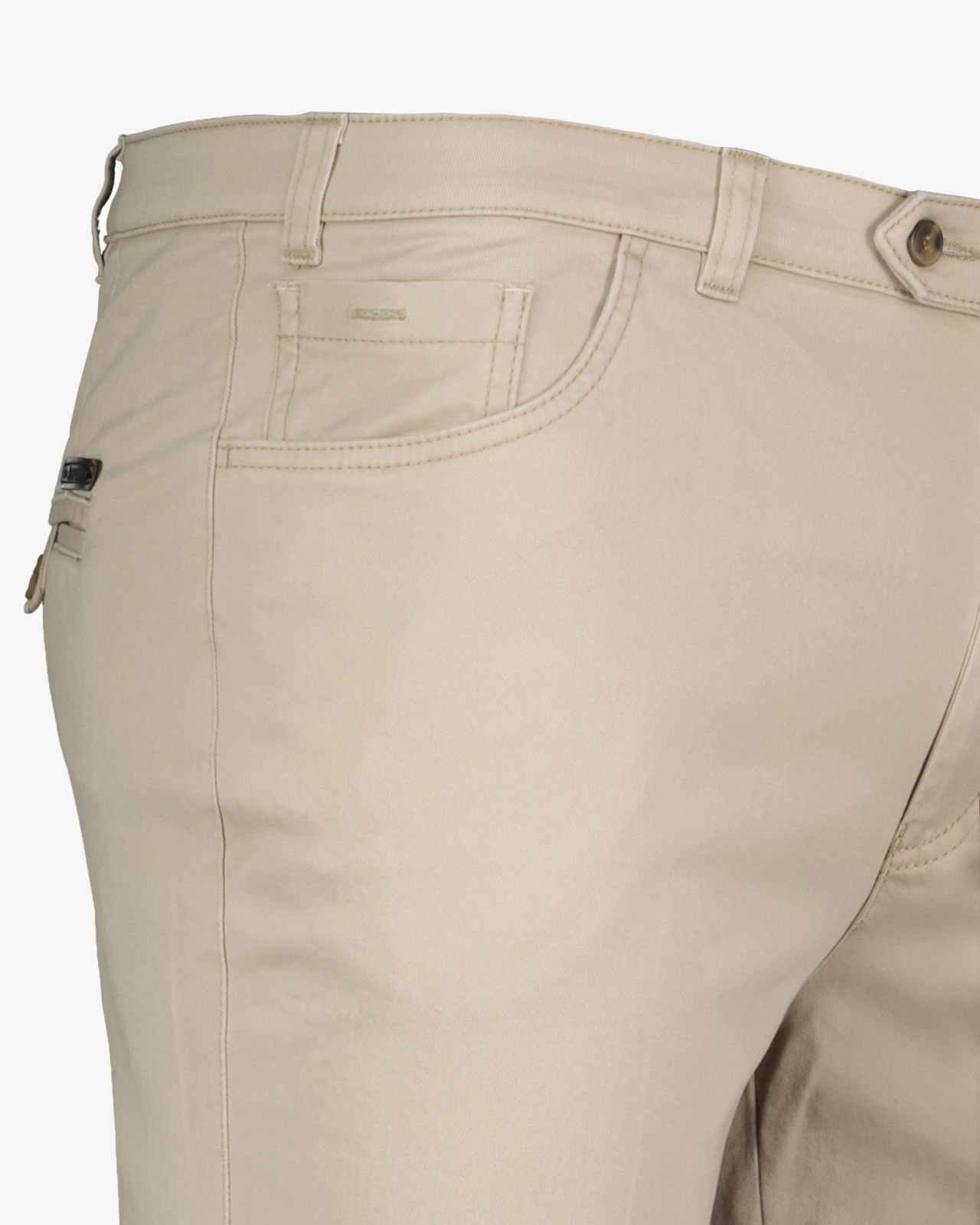 Pantalon chino grande taille twill beige