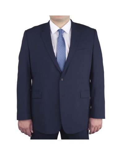 Veste de costume Classic bleu marine uni pour homme fort du 60 au 78 - Skopes