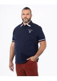 Polo piqué grande taille bleu marine