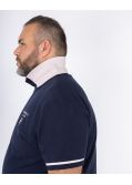 Polo piqué grande taille bleu marine