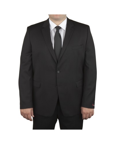 Veste de costume Excellence Noir pour homme fort du 60 au 82 - Atelier Torino
