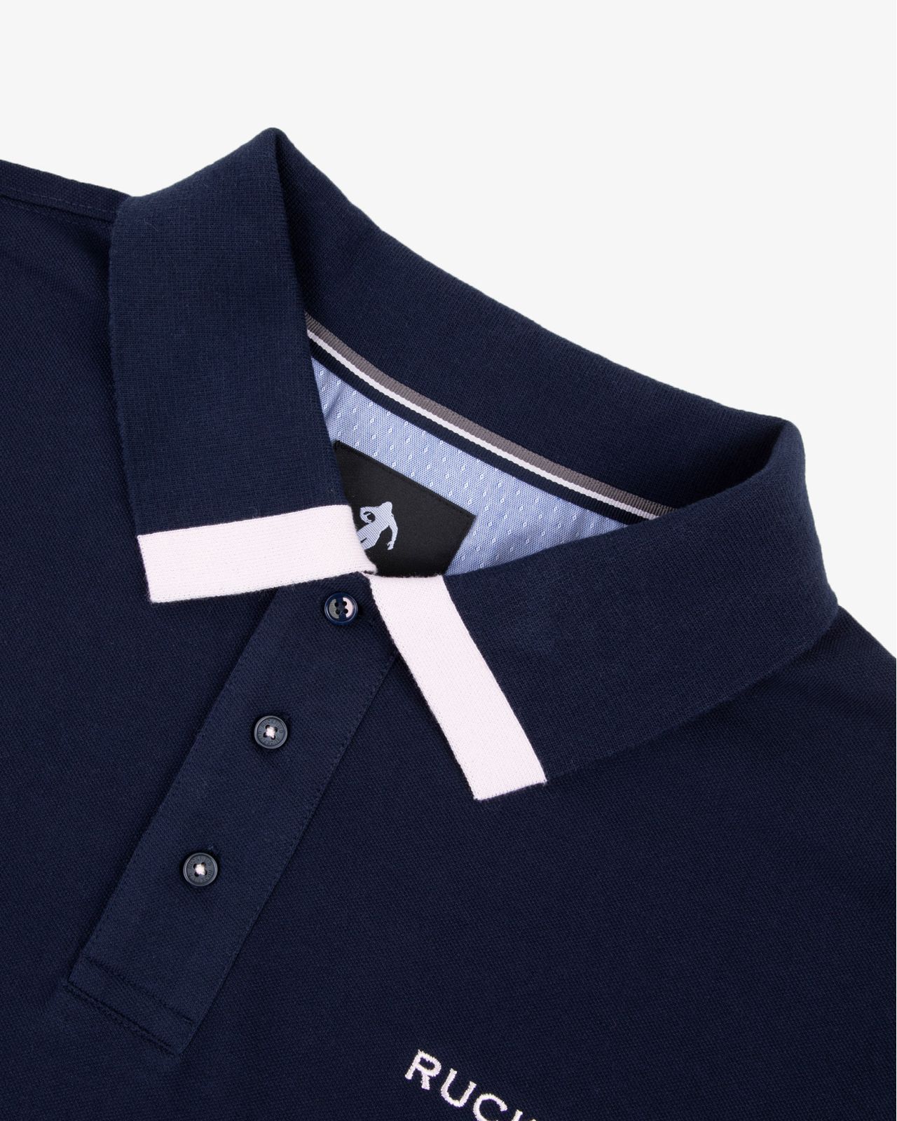 Polo piqué grande taille bleu marine