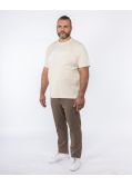 Pantalon chino grande taille twill taupe