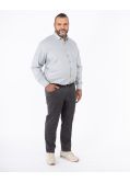 Pantalon chino grande taille twill anthracite