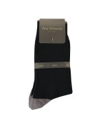 Pack de 3 paires de chaussettes coton noir et gris: grande taille du 43 au 50