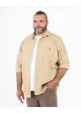 Chemise oxford grande taille beige