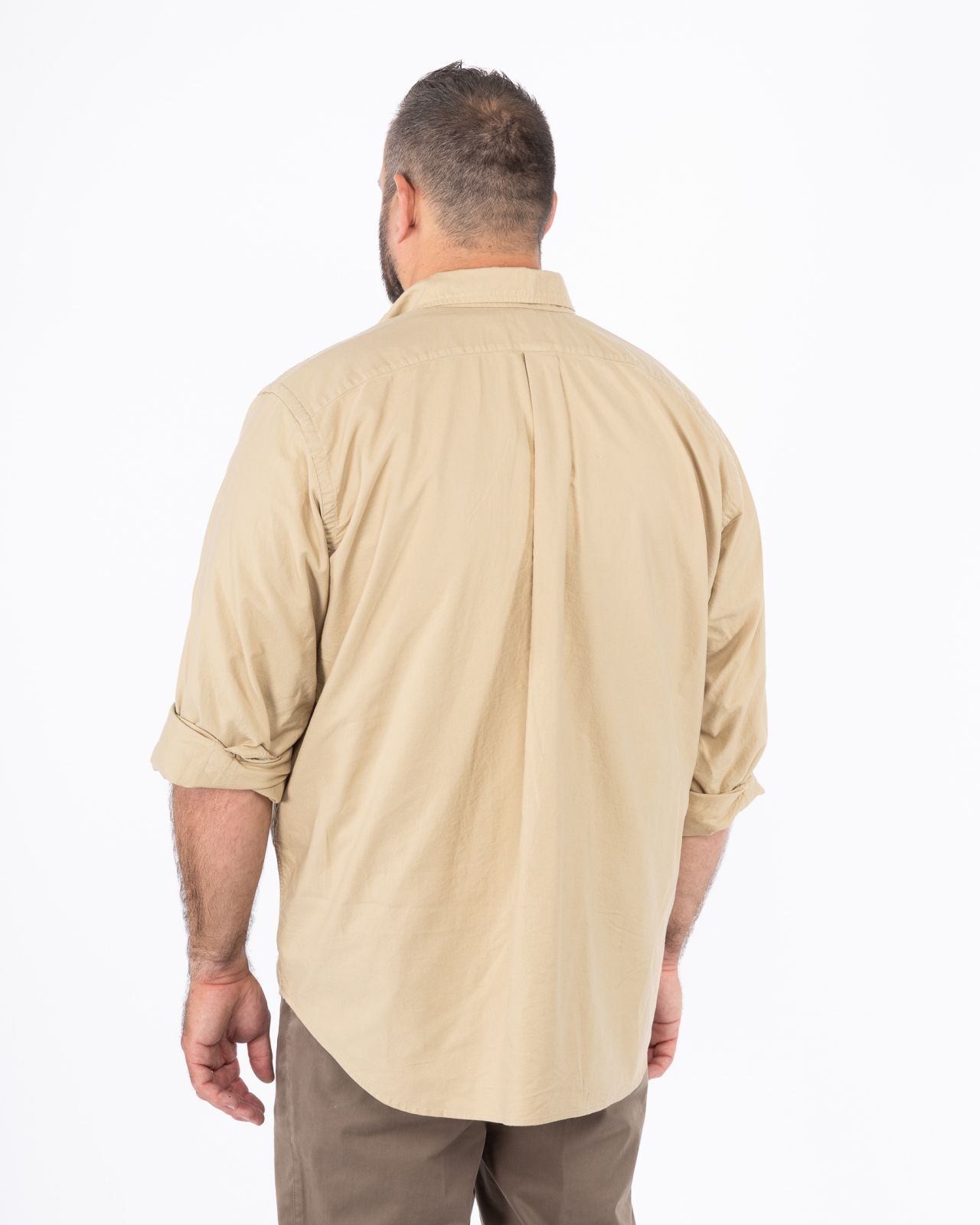 Chemise oxford grande taille beige