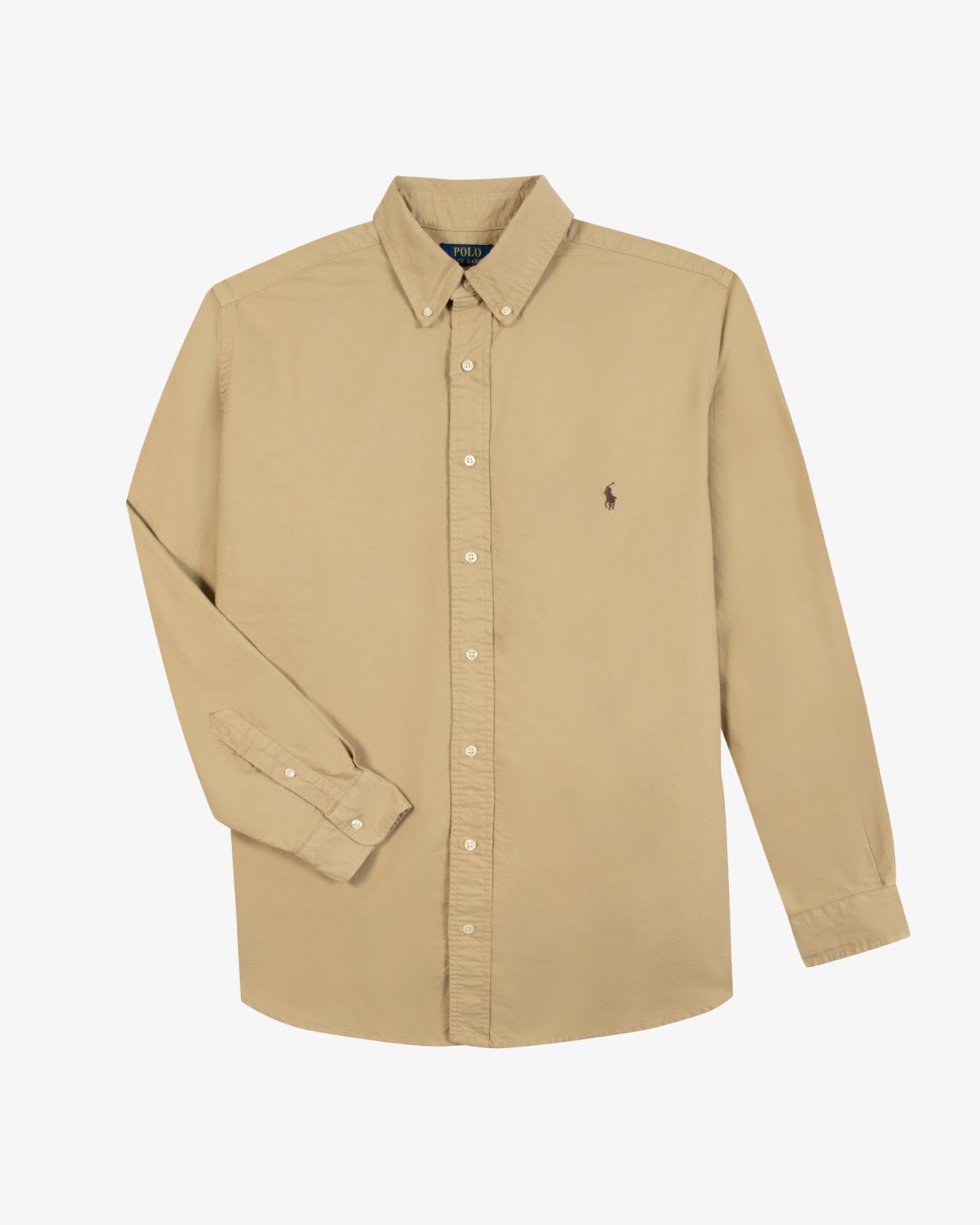 Chemise oxford grande taille beige