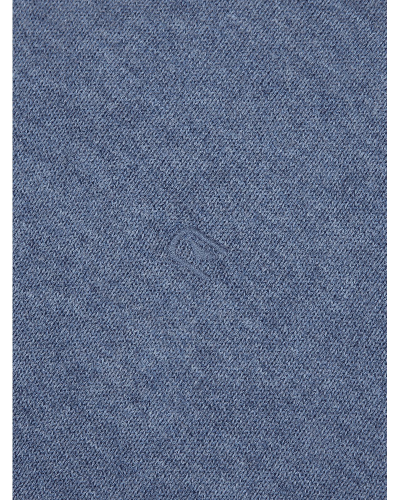 Pull col V grande taille bleu indigo