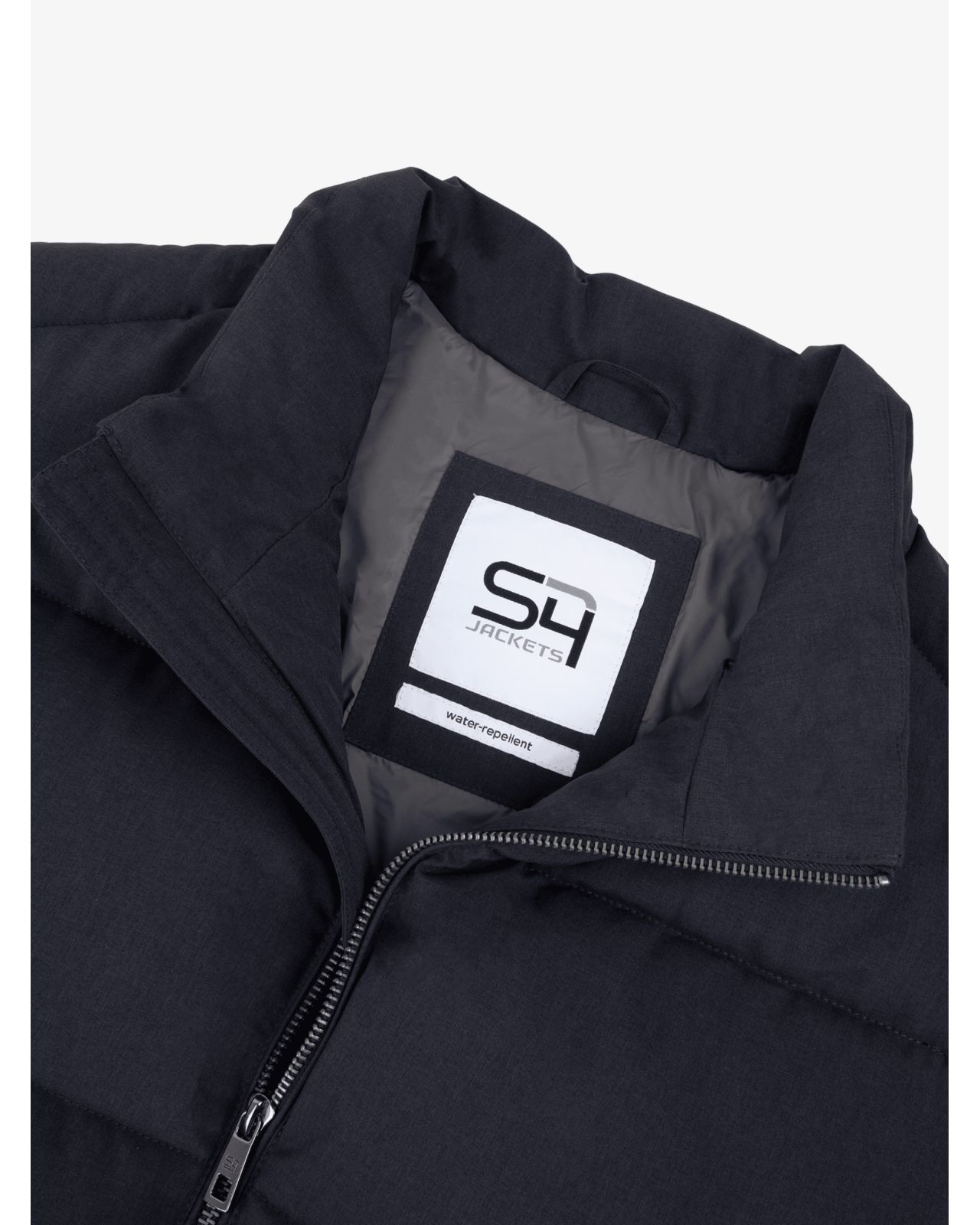 Doudoune mate sans manches grande taille bleu marine