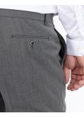 Pantalon de ville grande taille tergal gris