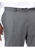 Pantalon de ville grande taille tergal gris