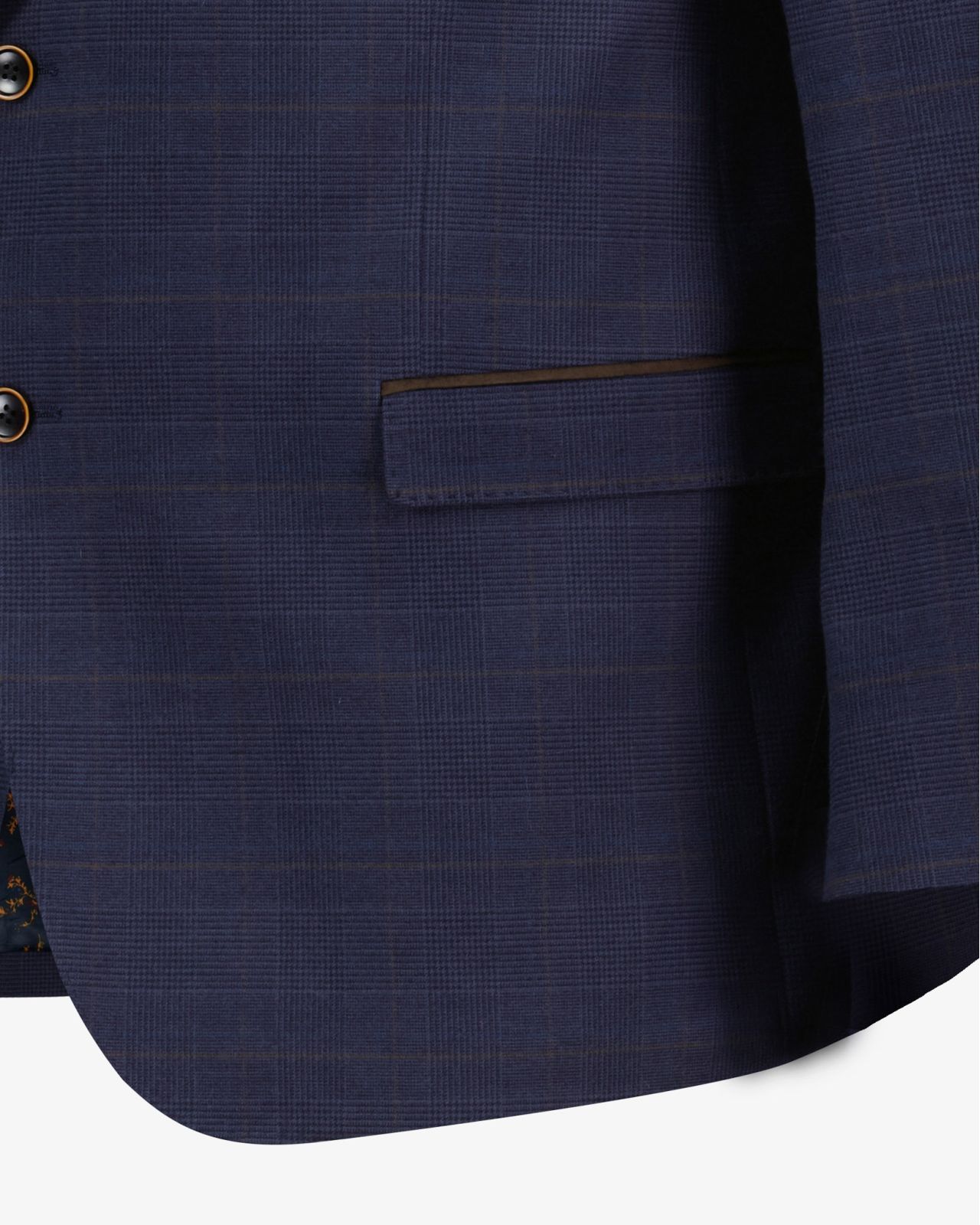 Veste Prince de Galles grande taille bleu marine