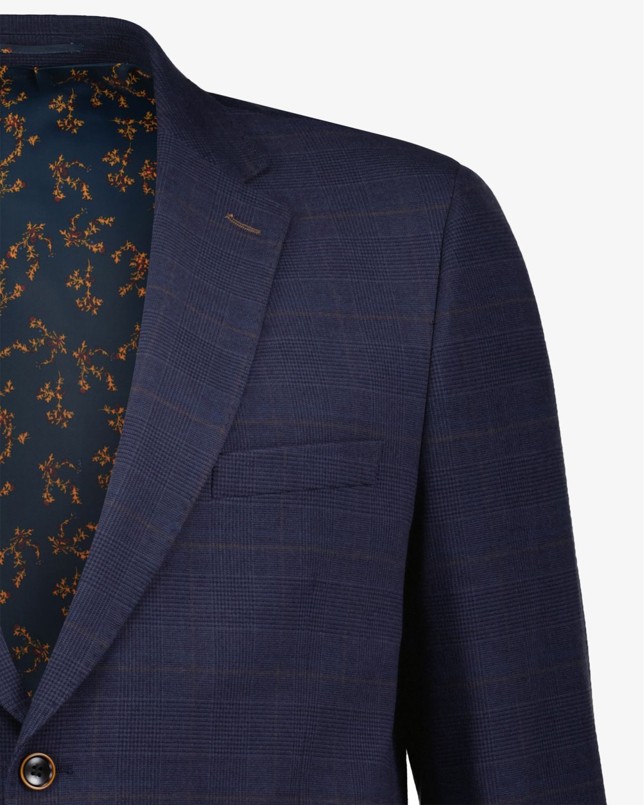 Veste Prince de Galles grande taille bleu marine