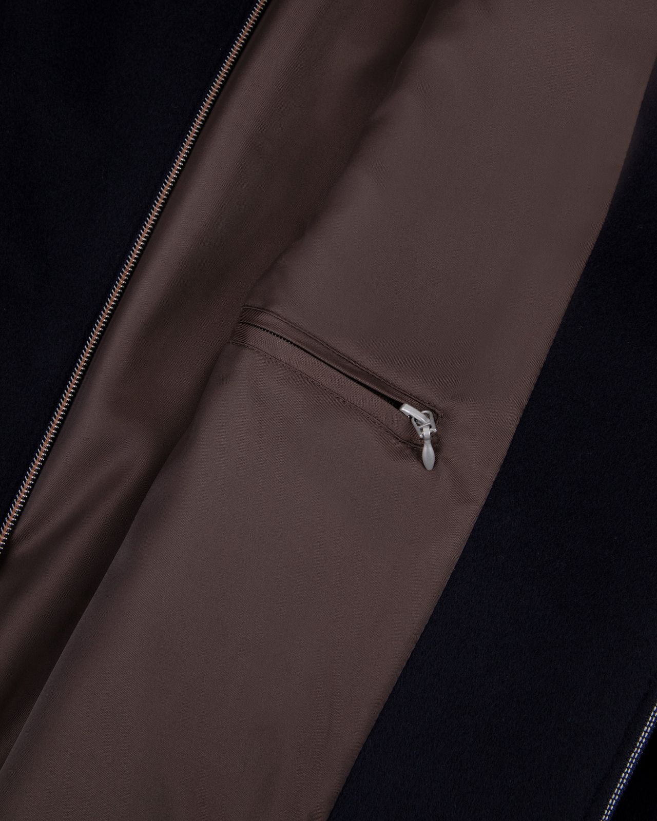 Blouson lainage grande taille bleu marine