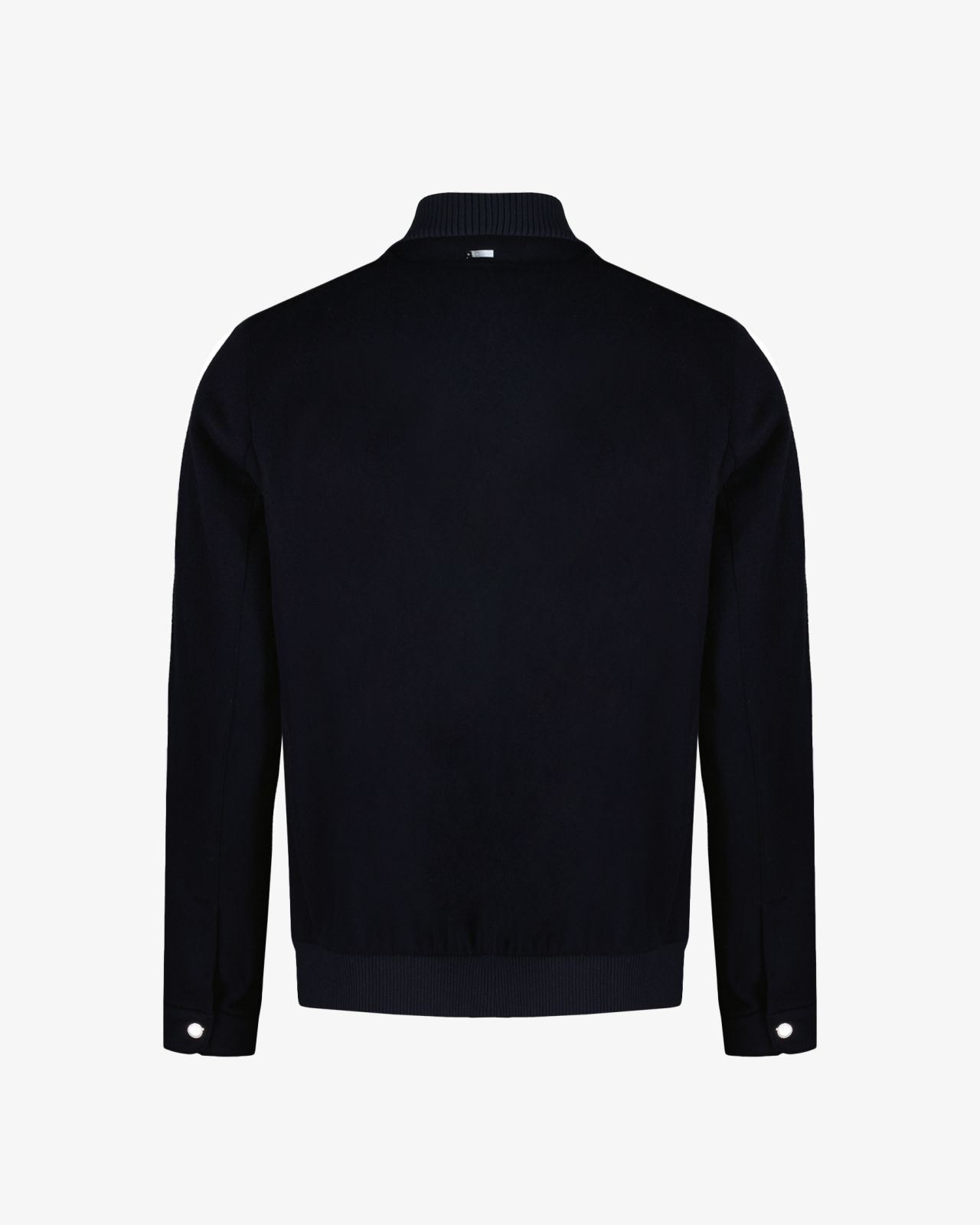 Blouson lainage grande taille bleu marine