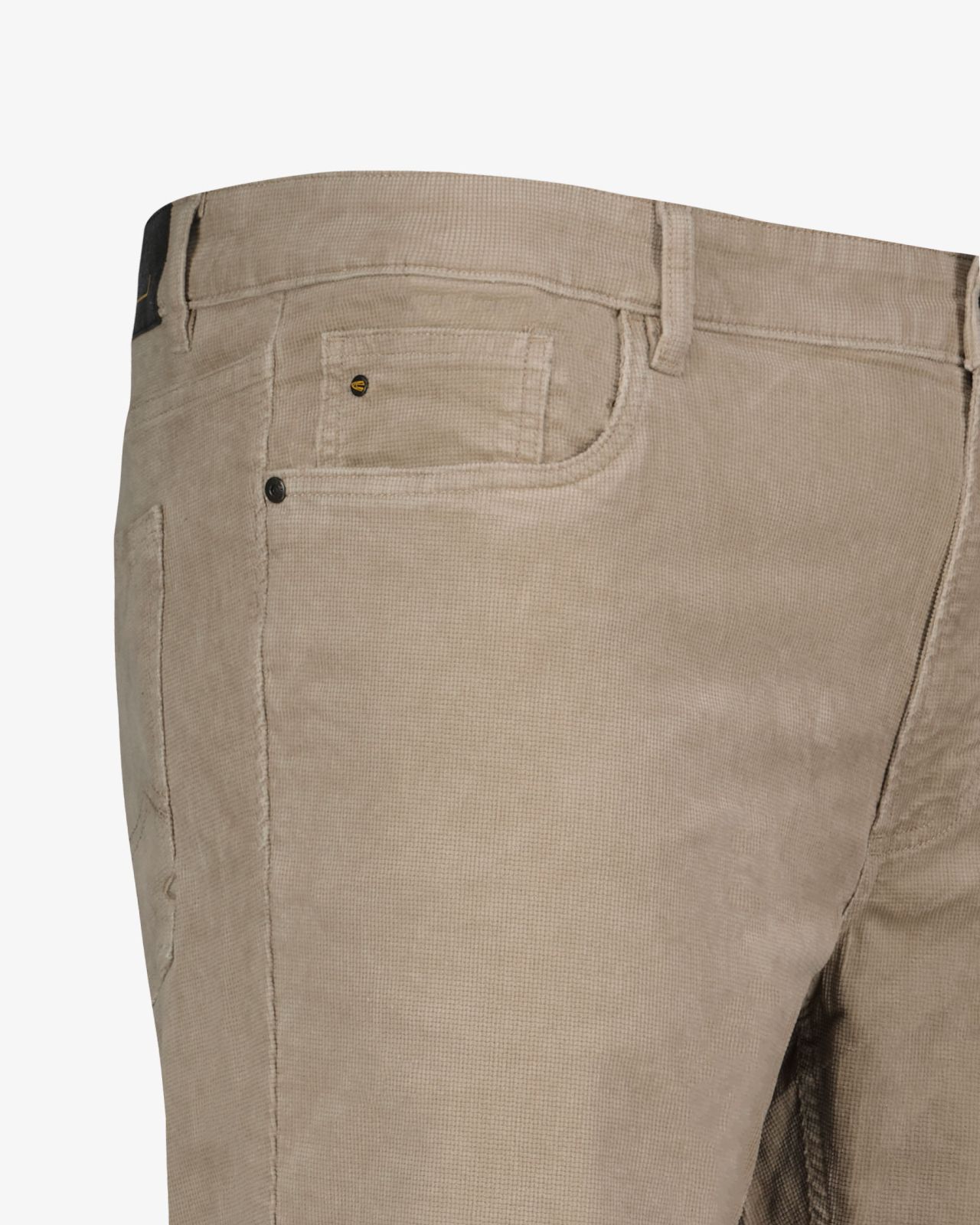 Pantalon en velours grande taille beige