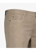 Pantalon en velours grande taille beige
