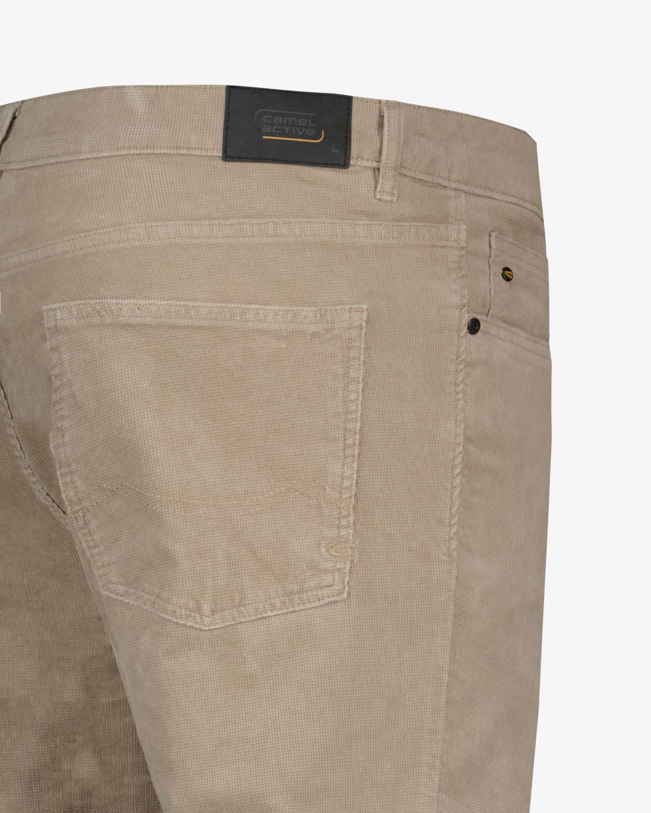 Pantalon en velours grande taille beige