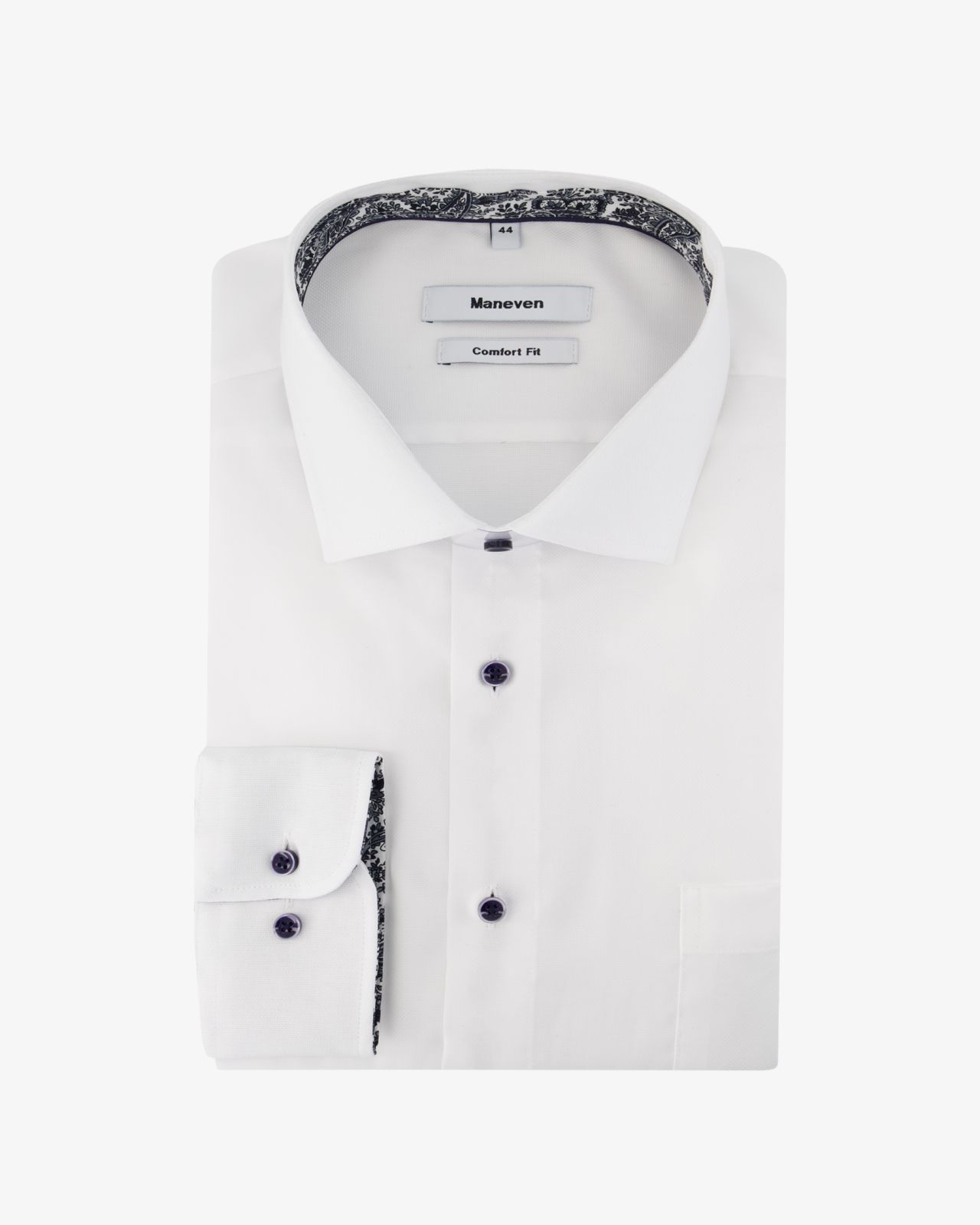 Chemise piqué non iron grande taille blanc