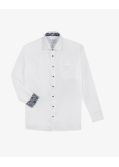 Chemise piqué non iron grande taille blanc