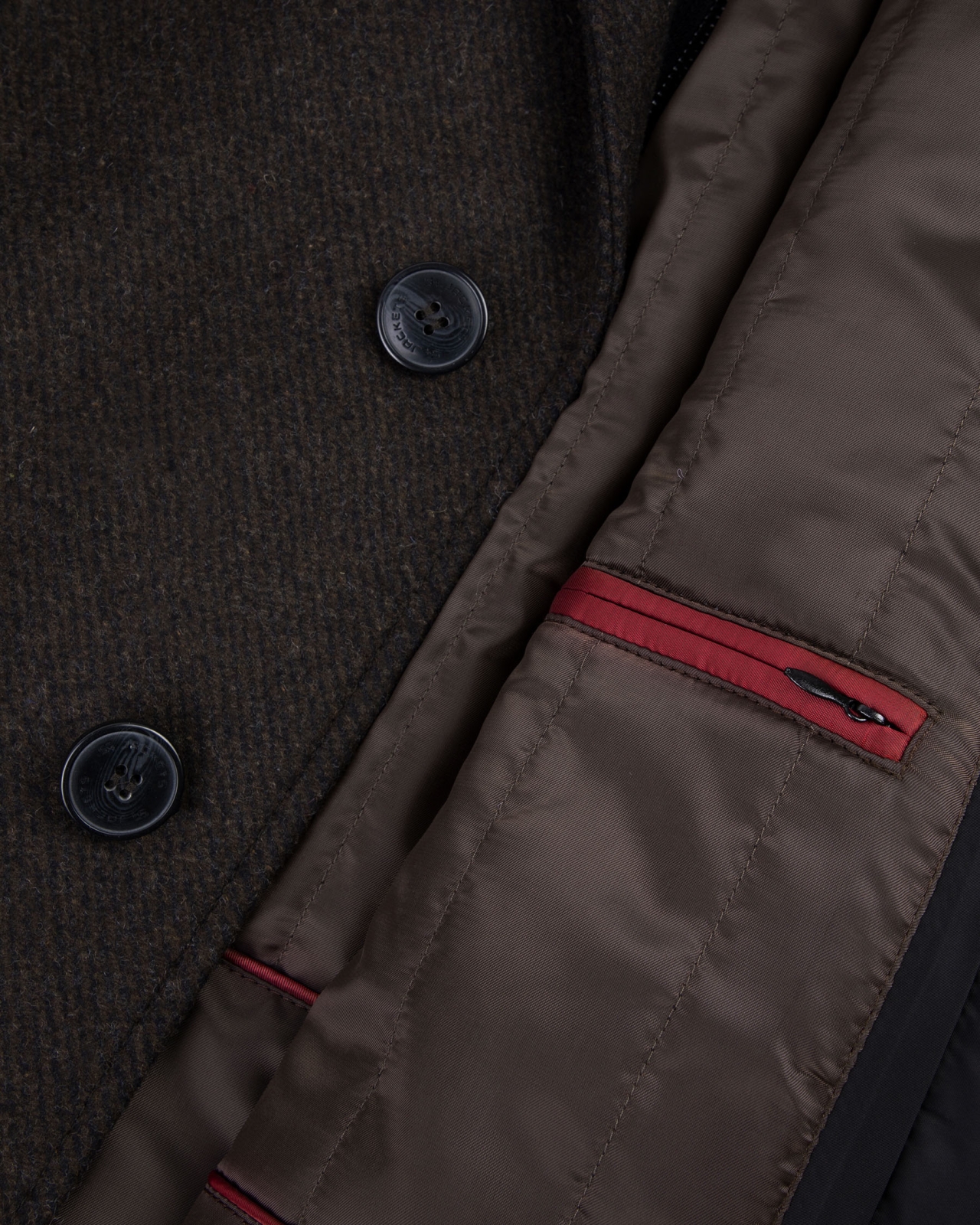 Manteau grande taille marron