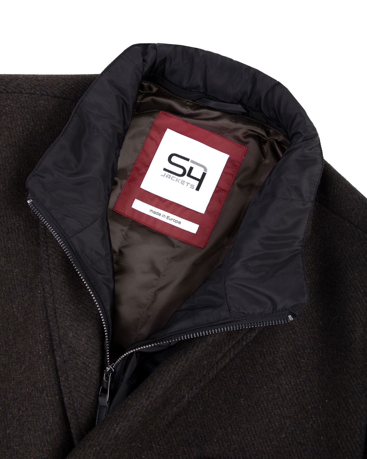 Manteau grande taille marron