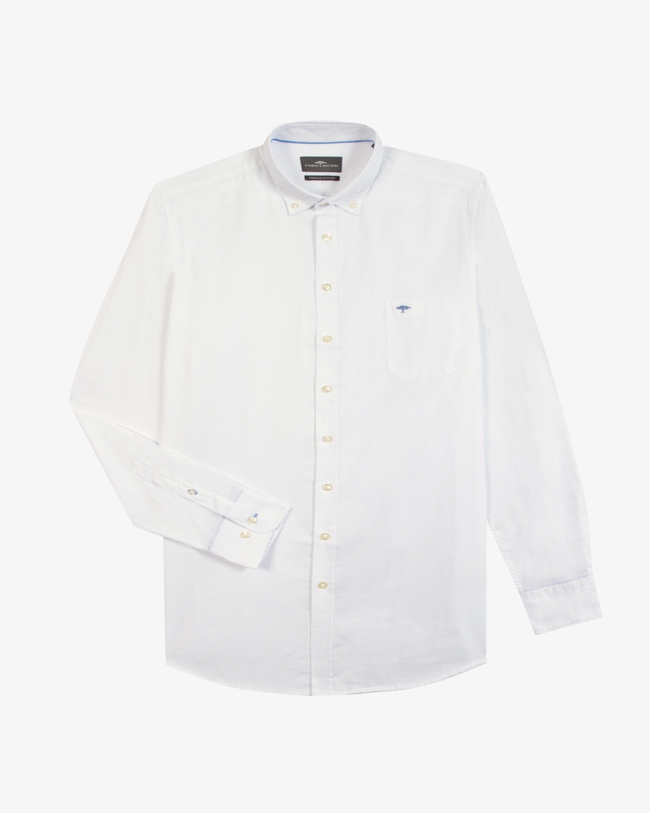 Chemise oxford grande taille blanc cassé