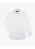 Chemise oxford grande taille blanc cassé