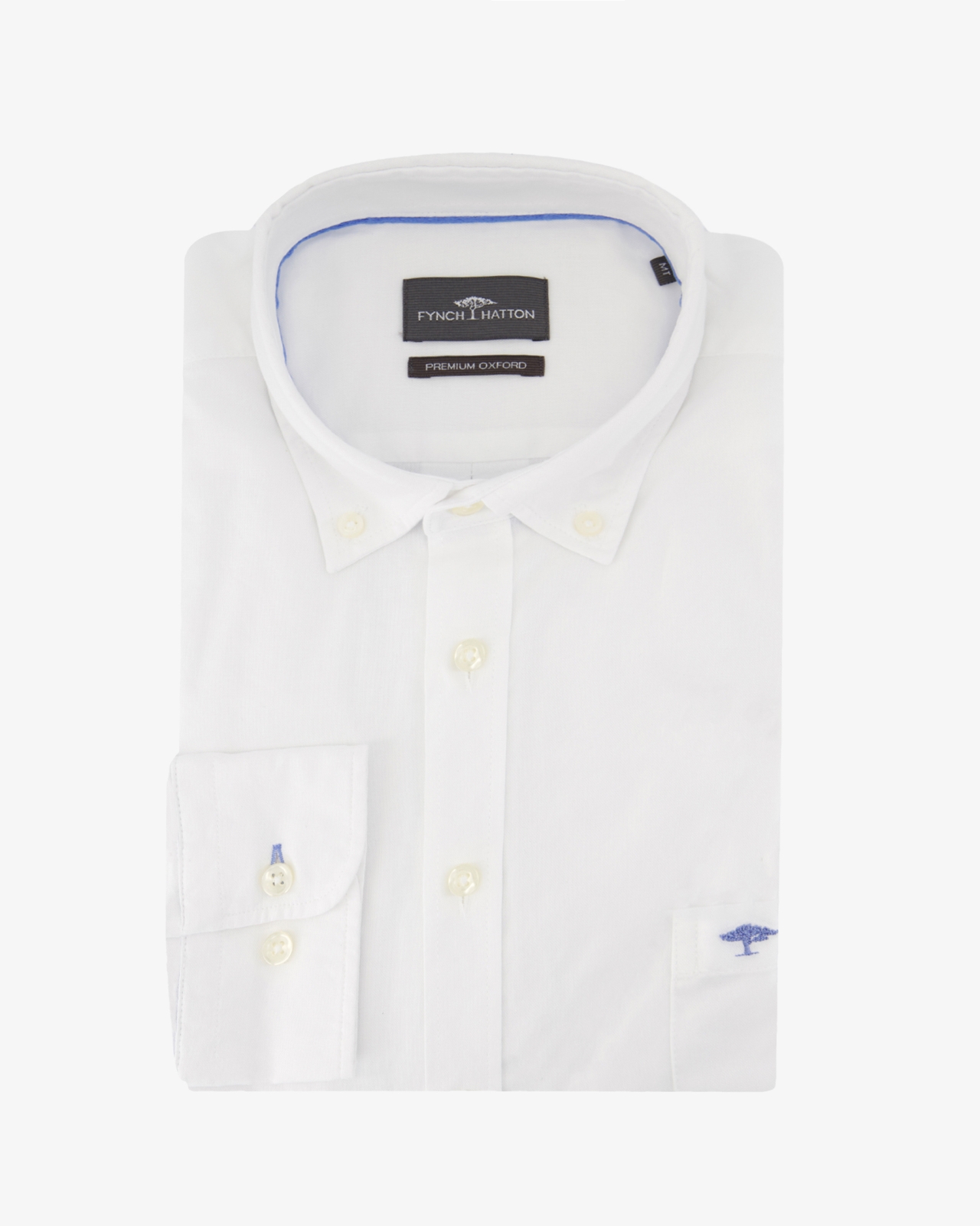 Chemise oxford grande taille blanc cassé