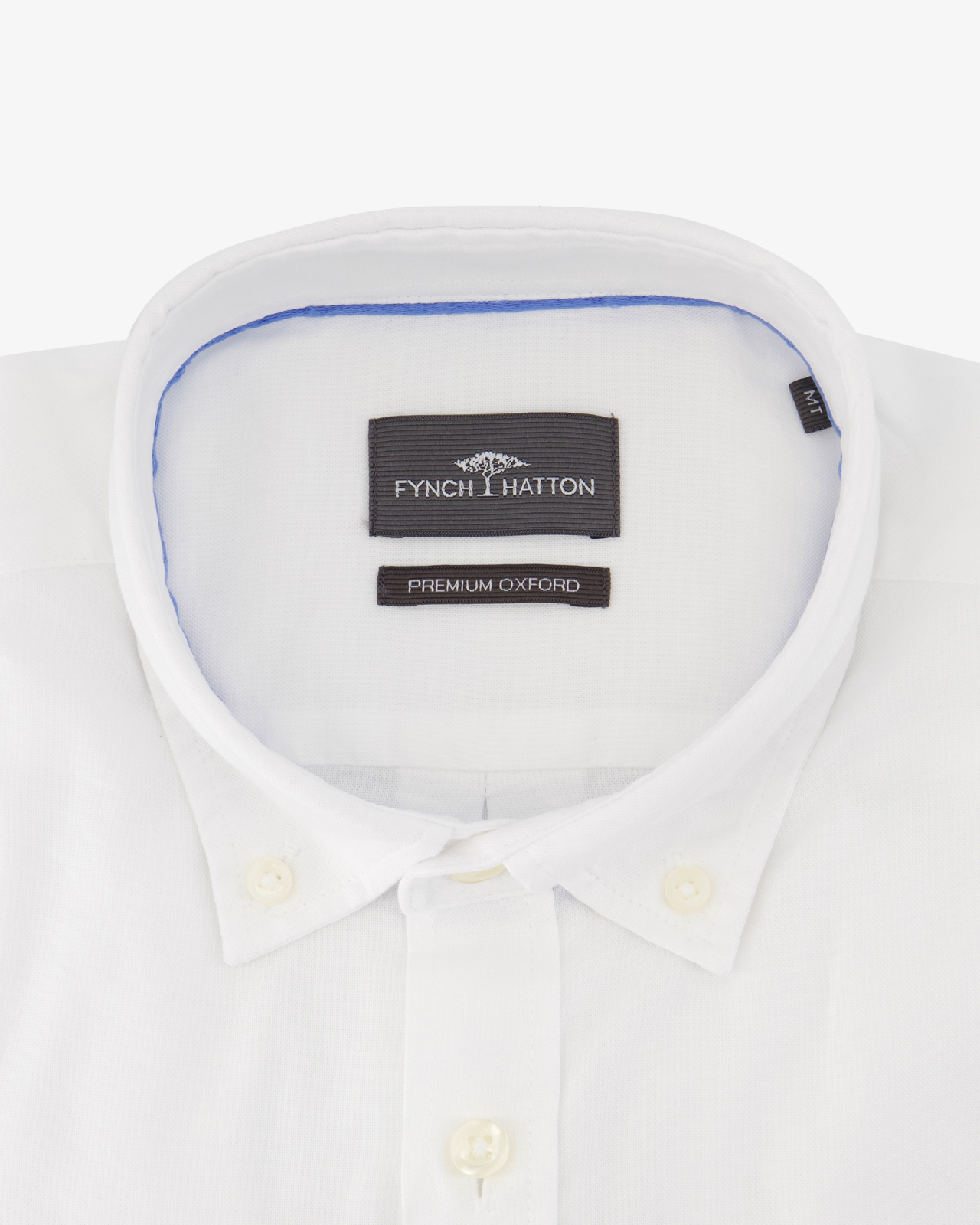 Chemise oxford grande taille blanc cassé