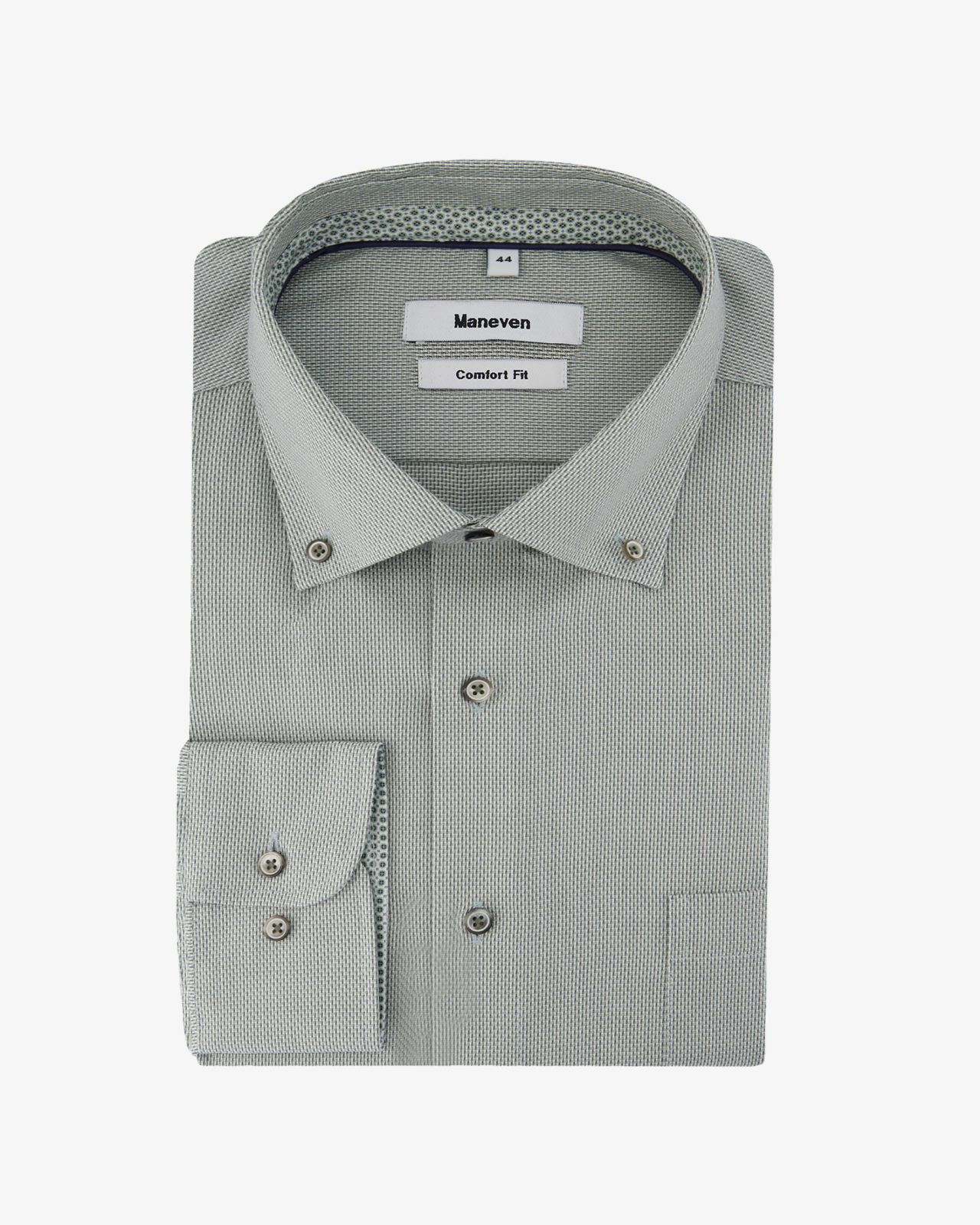 Chemise dobby non iron grande taille vert