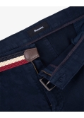 Pantalon chino avec ceinture grande taille bleu marine