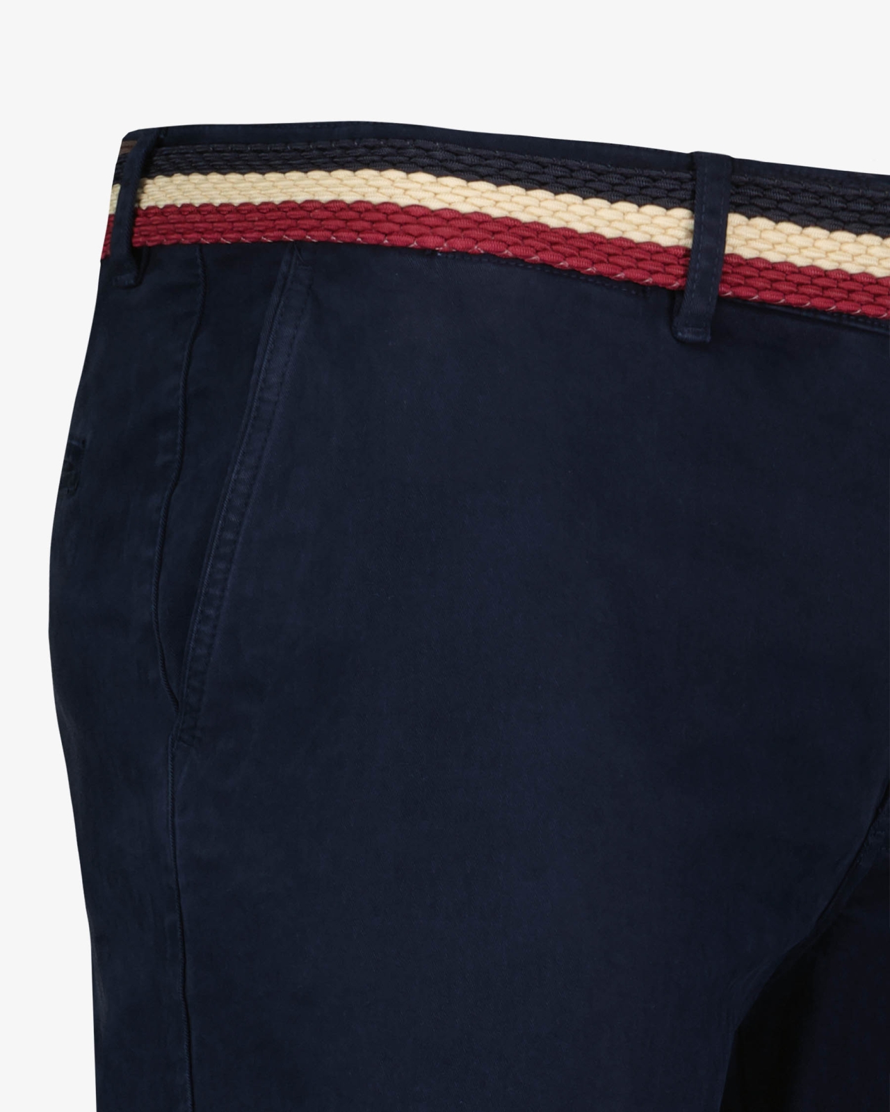 Pantalon chino avec ceinture grande taille bleu marine