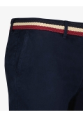 Pantalon chino avec ceinture grande taille bleu marine